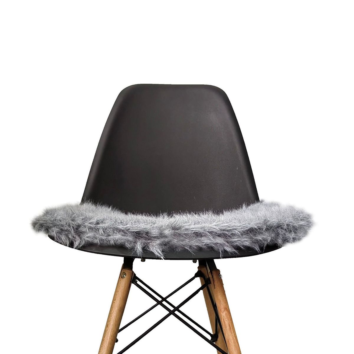 BANZAY - Cojin en Peluche para Silla Eames kit x4 - Gris Claro