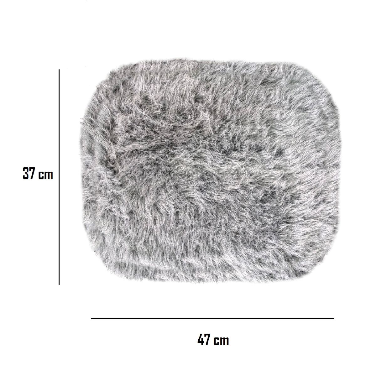 BANZAY - Cojin en Peluche para Silla Eames kit x4 - Gris Claro