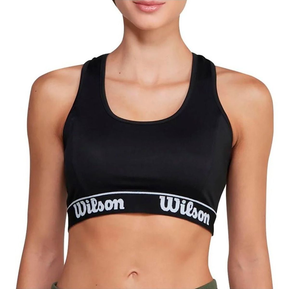 WILSON - Top Deportivo Mujer Wilson Elástico Brasier Sujetador Negro
