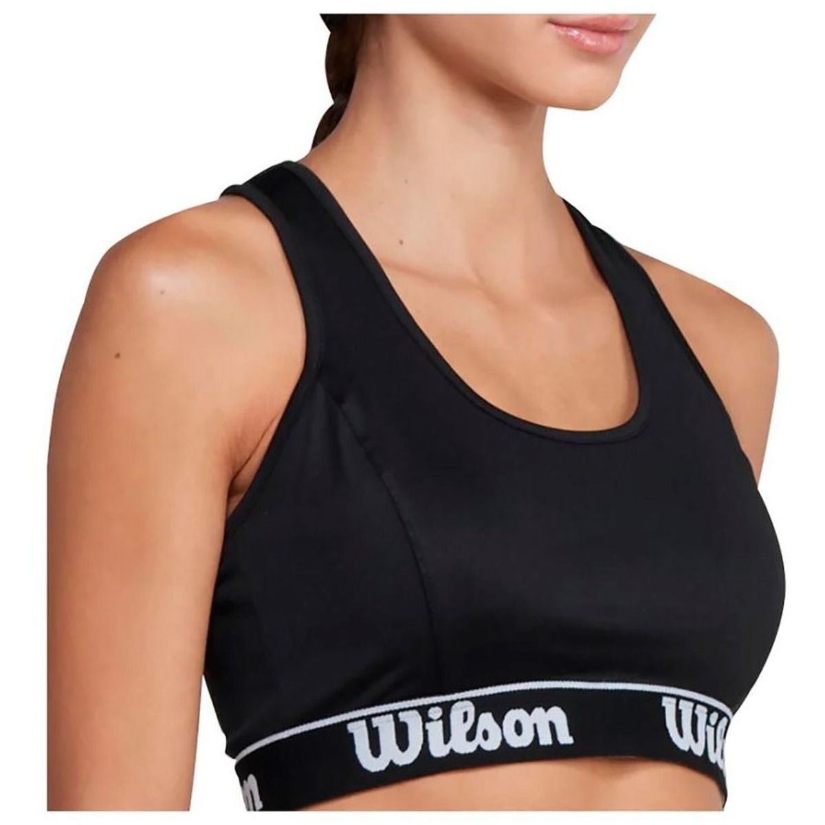 WILSON - Top Deportivo Mujer Wilson Elástico Brasier Sujetador Negro