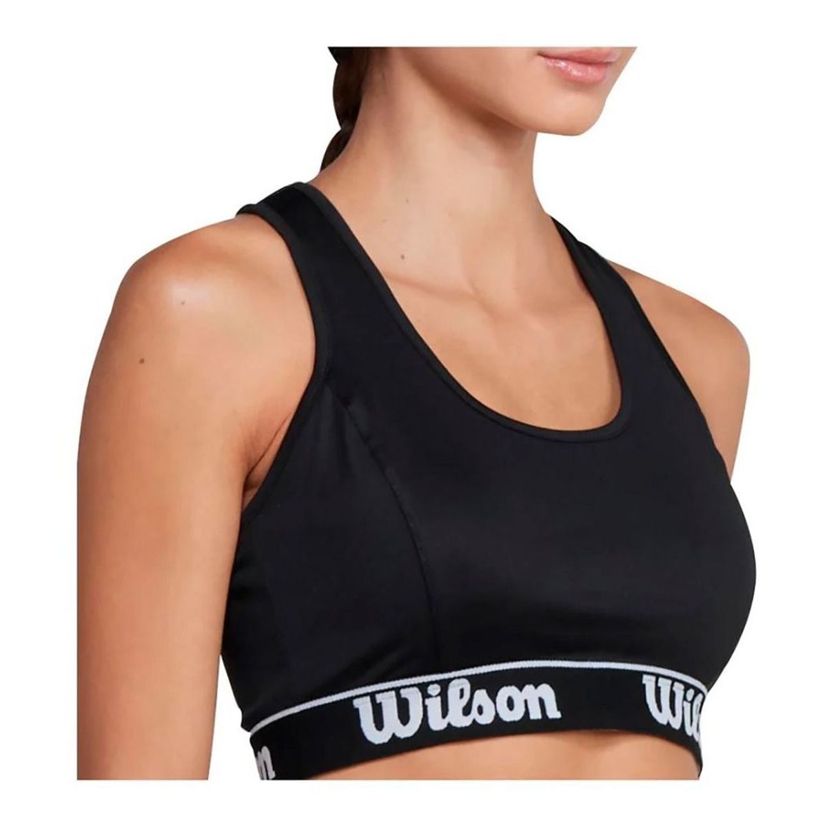 WILSON - Top Deportivo Mujer Wilson Elástico Brasier Sujetador Negro