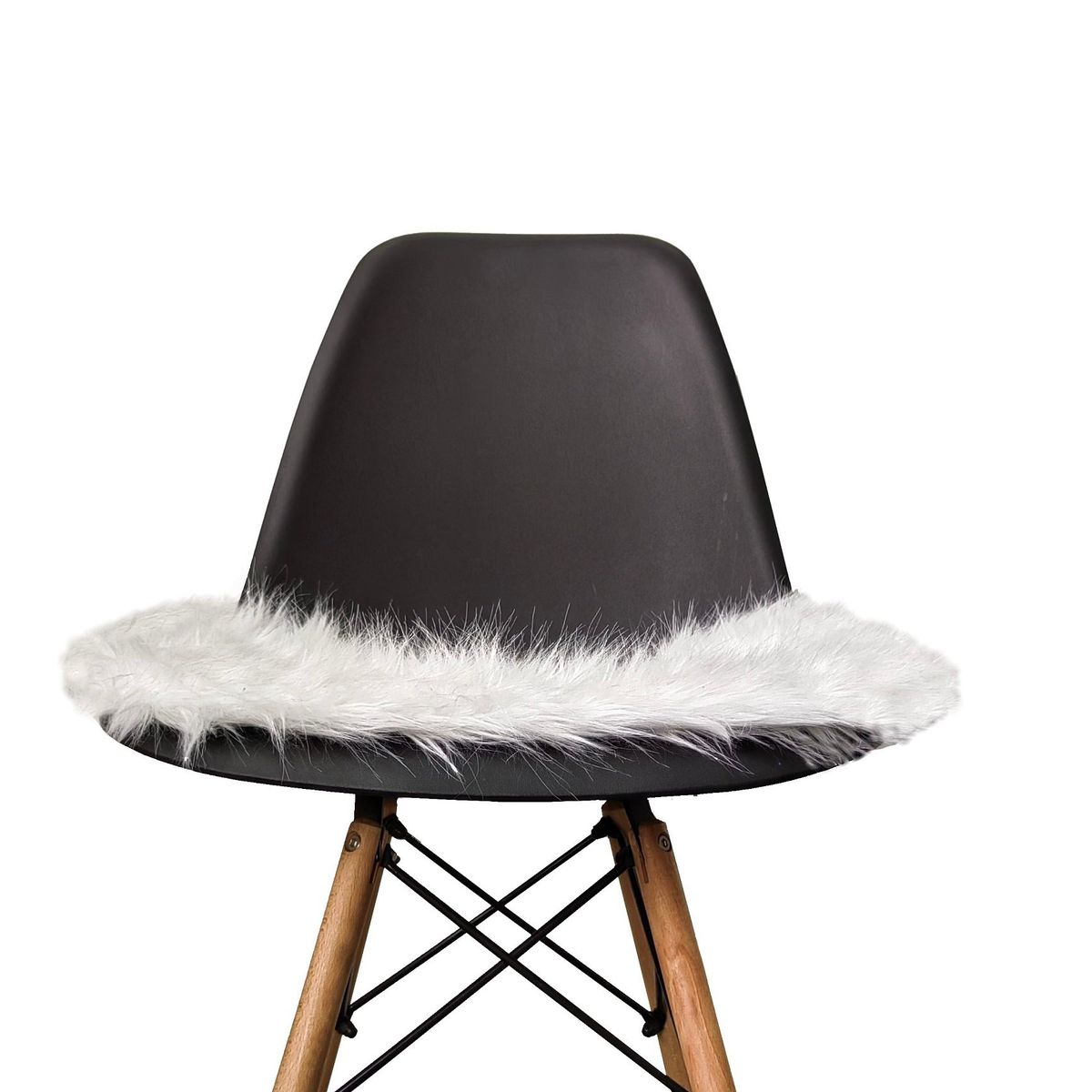 BANZAY - Cojin en Peluche para Silla Eames kit X6 - Blanco