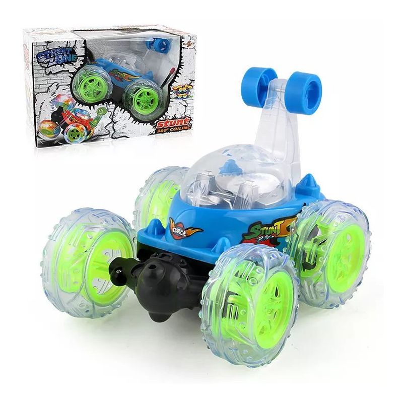 KIDSHOP - Carro Loco Recargable Control Remoto 360 9802M Azul