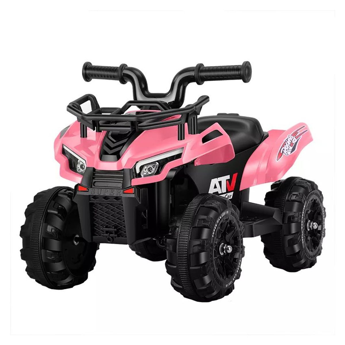 KIDSHOP - Cuatrimoto Eléctrica Niños 1 A 4 Años Musica Luces Rosado 991_.