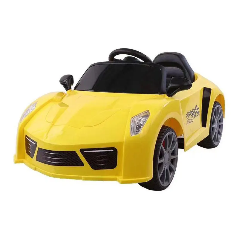 KIDSHOP - Carro Moto Recargables Electricos Montable LB606 Amarillo