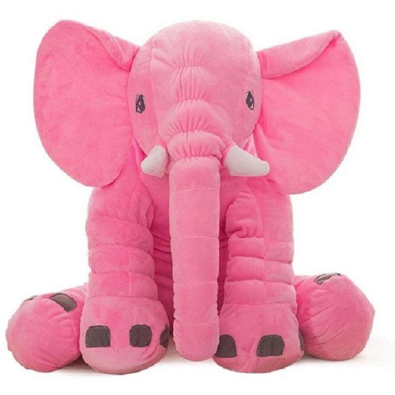 KIDSHOP - Peluche Elefante rosado Bebe Almohada Gigante 60 Cm