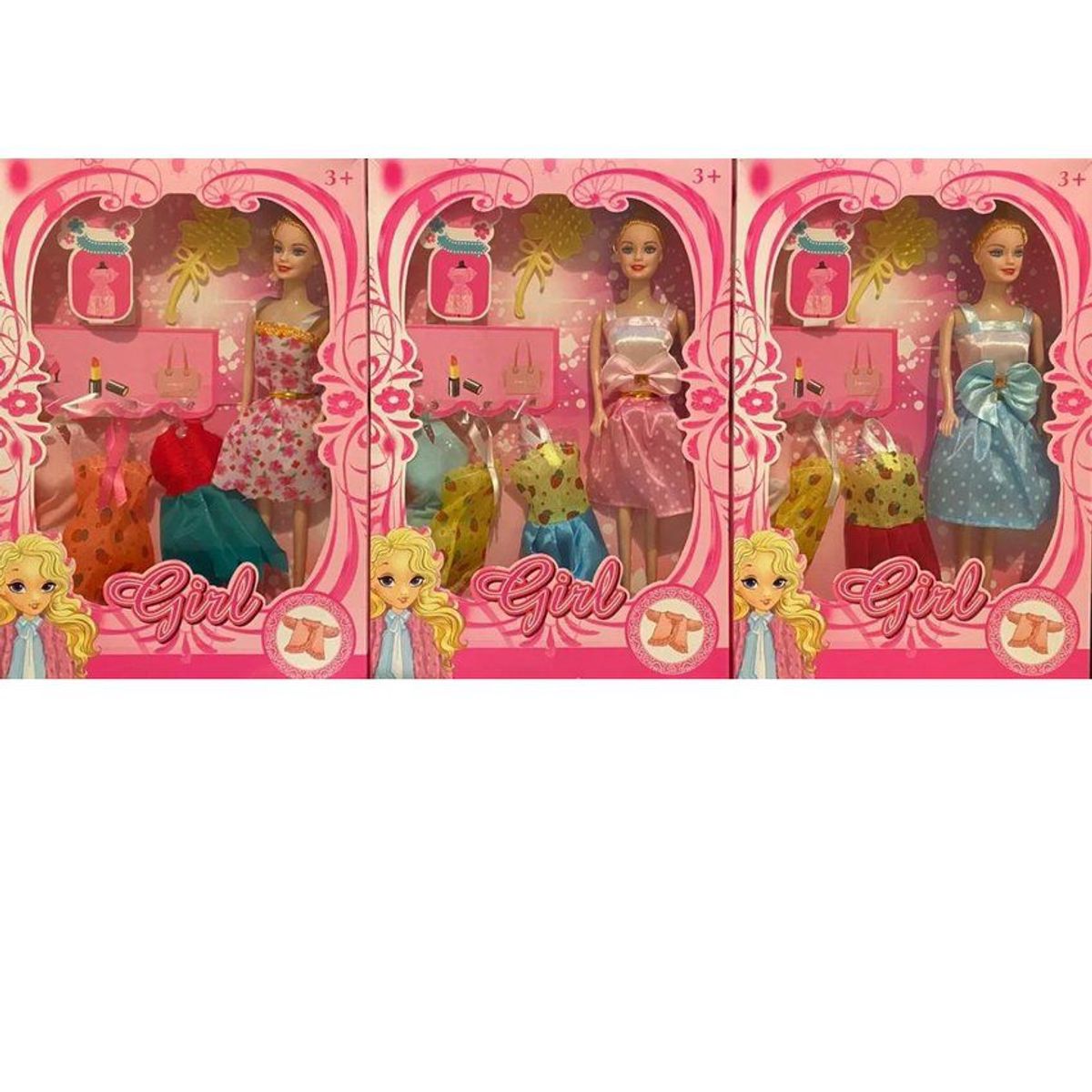 KIDSHOP - Muñeca Económica Para Donaciones Navidad Vestidos