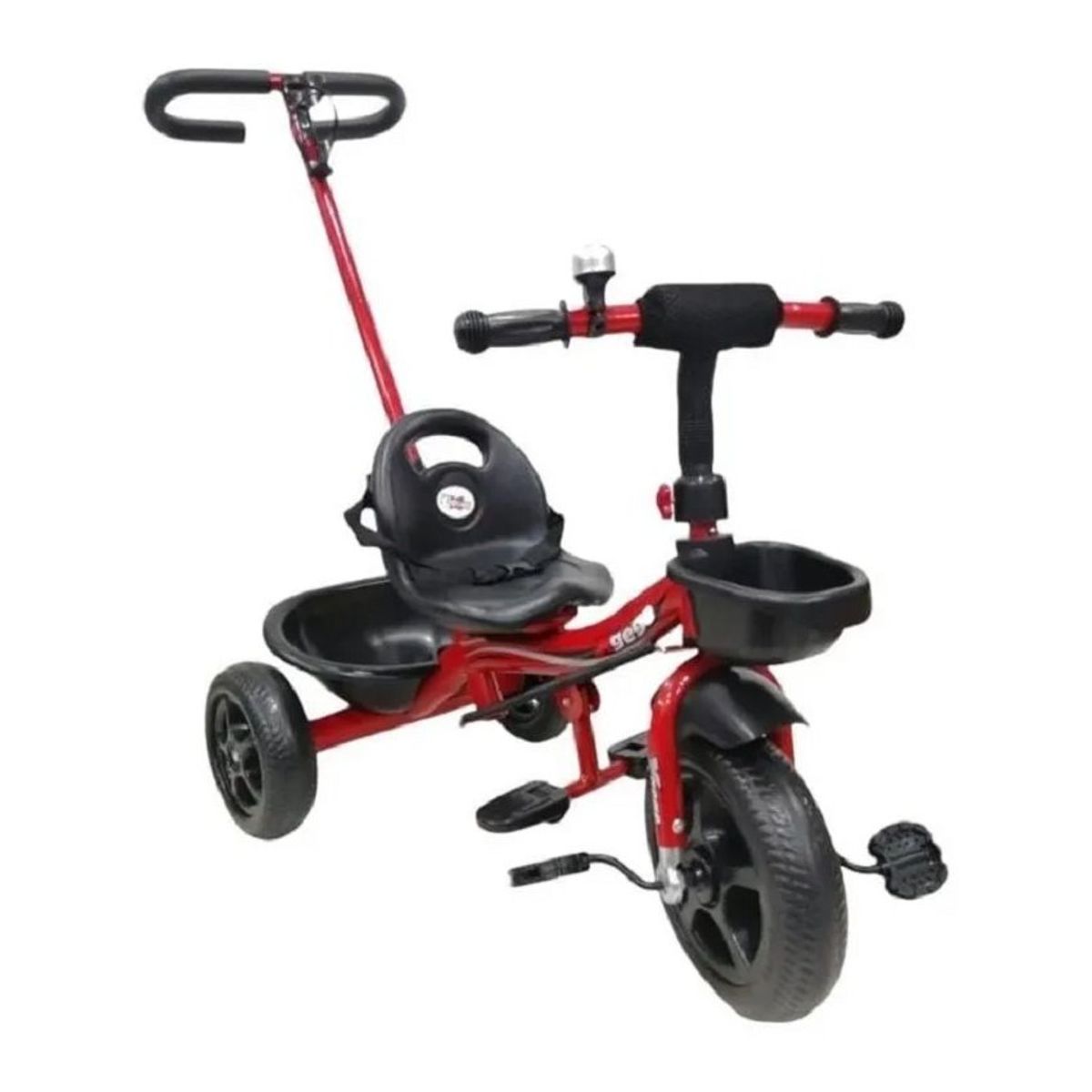 KIDSHOP - Triciclo Paseador Con Guía Para Bebe 6065-RJ