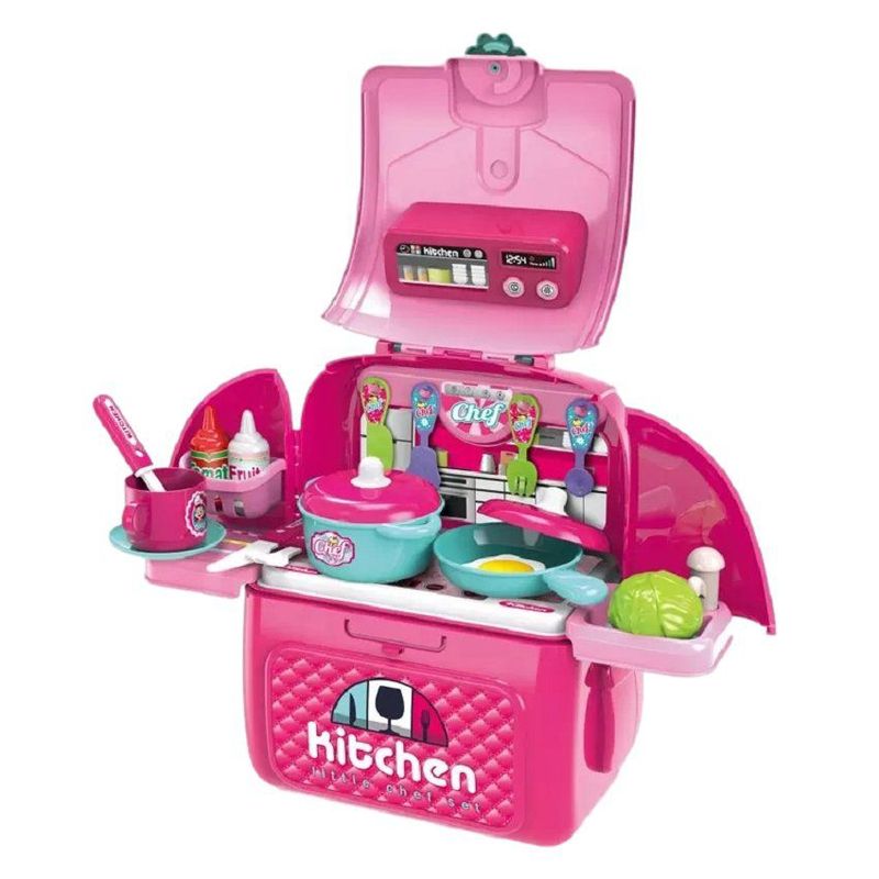 KIDSHOP - Cocina Maleta Chef Portatil Niña Juguete 40cm
