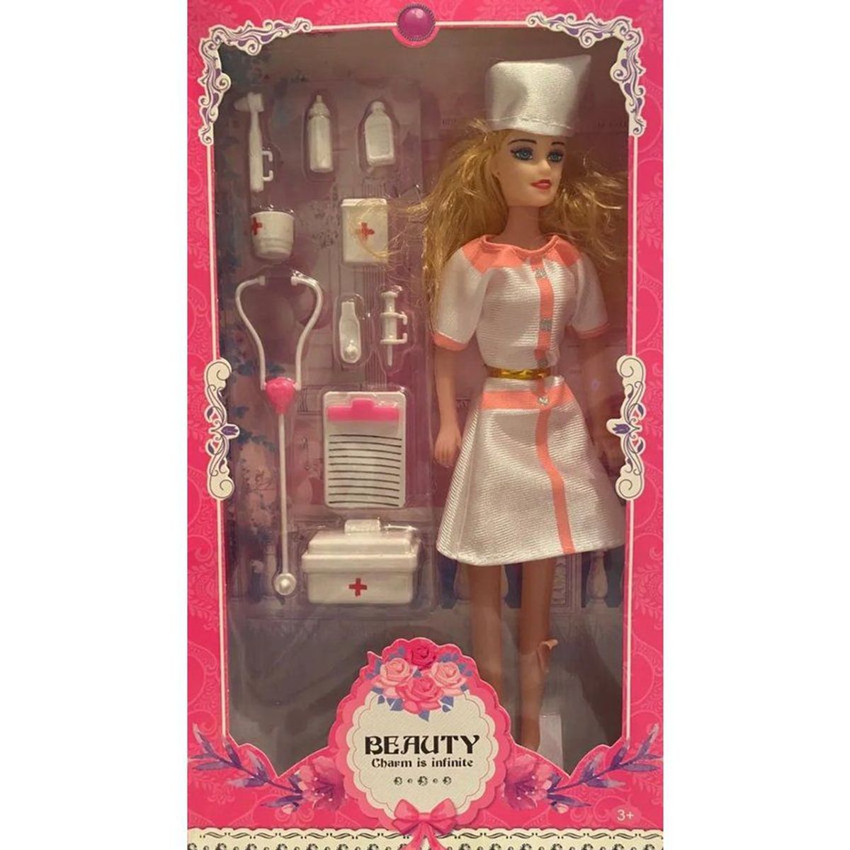 KIDSHOP - Muñeca económica para donaciones navidad doctora 1051