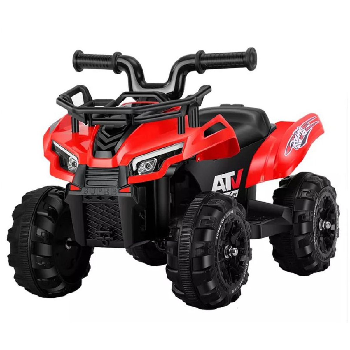 KIDSHOP - Cuatrimoto Eléctrica Niños 1 A 4 Años Musica Luces Rojo 991_.