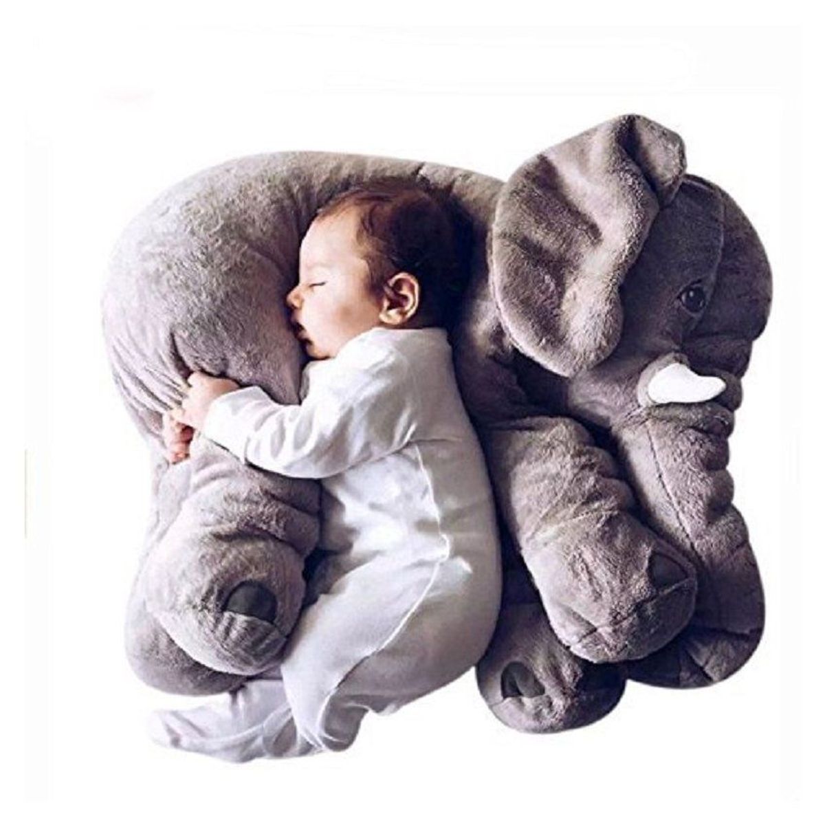 KIDSHOP - Peluche Elefante Bebe Almohada Gigante 60 Cm Gris