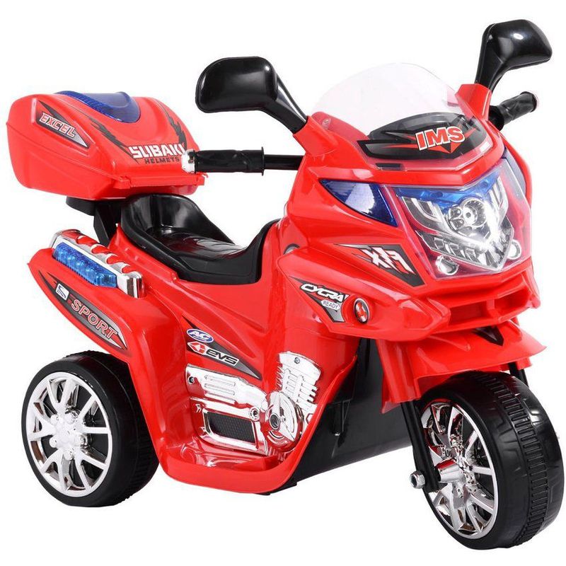 KIDSHOP - Moto carro electrica montable recargable niños C051 roja