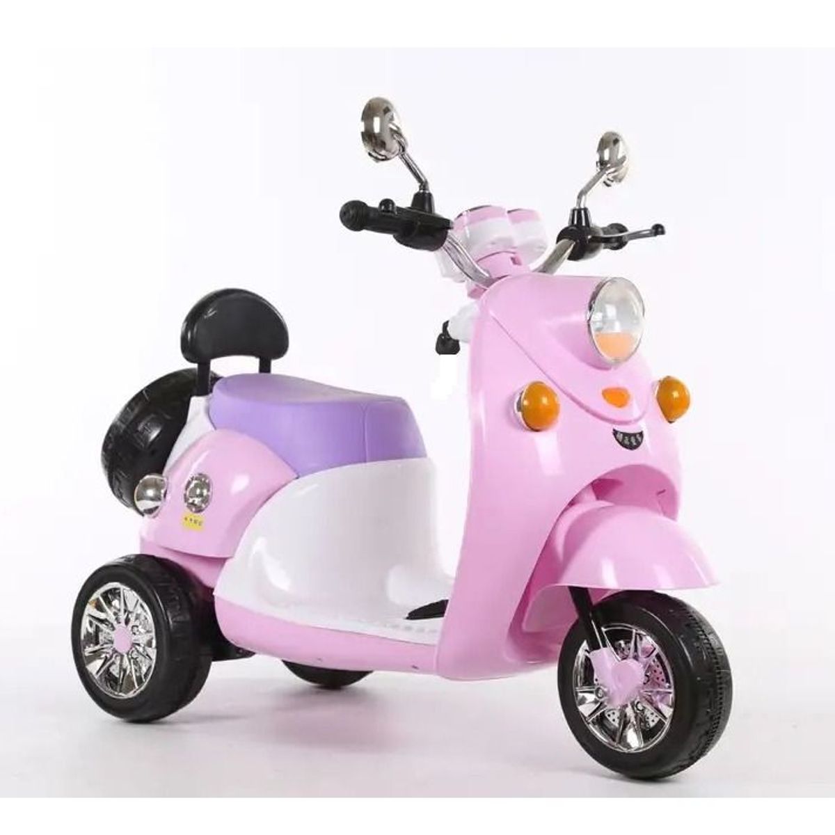 KIDSHOP - Moto Carro Electrica Montable Recargable Niños Rosado 5588
