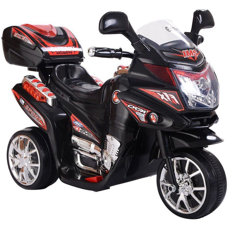 KIDSHOP - Moto Electrica Recargable Niños Niñas Color Negra_.