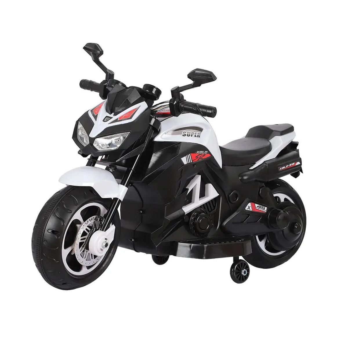 KIDSHOP - Moto Electrica Montable Recargble M2082 Blanco