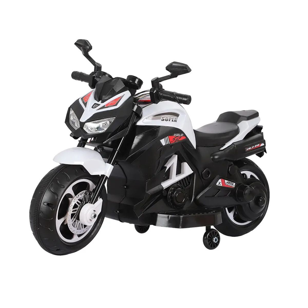 KIDSHOP - Moto Electrica Montable Recargble M2082 Blanco