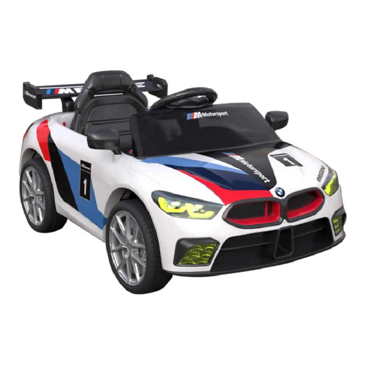 KIDSHOP - Carro Electrico Nino Recargable Montable ND002T Blanco