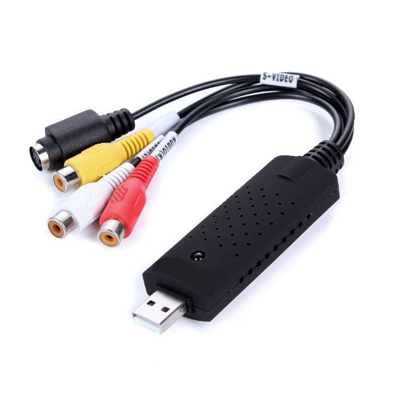 GENERICO - Capturadora De VideoAudio USB EasyCap Conexión S-VideoRCA