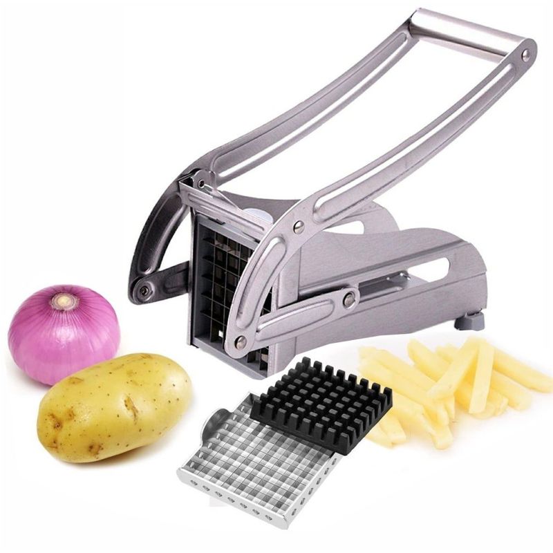 GENERICO - Cortador De Papas Verduras Potato Chipper Acero Inoxidable