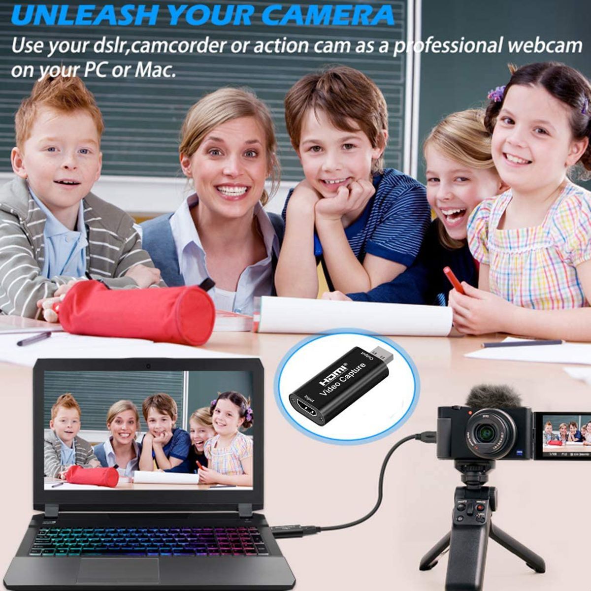 GENERICO - Capturadora De Video / Streaming De Hdmi A Usb,  1080p