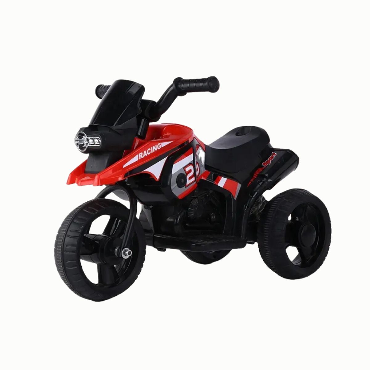 KIDSHOP - Moto Carro Electrico Niños Recargable Montable Trimoto PT604 Rojo
