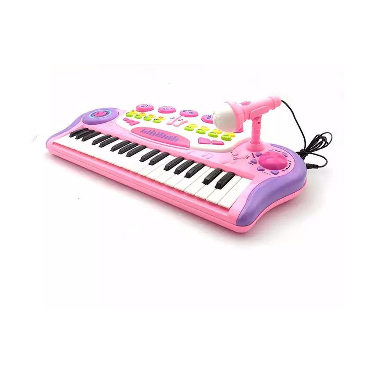 KIDSHOP - Organeta Piano Teclado Mp3 Para Niños Con Silla B0-33-3 Rosa