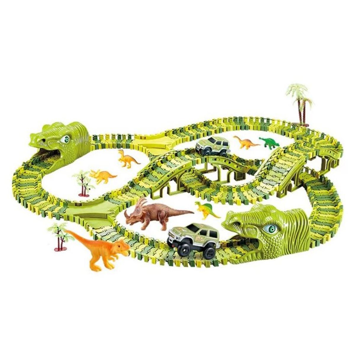 KIDSHOP - Pista Flexible De Dinosaurios Para Niños 240 Piezas XC256A