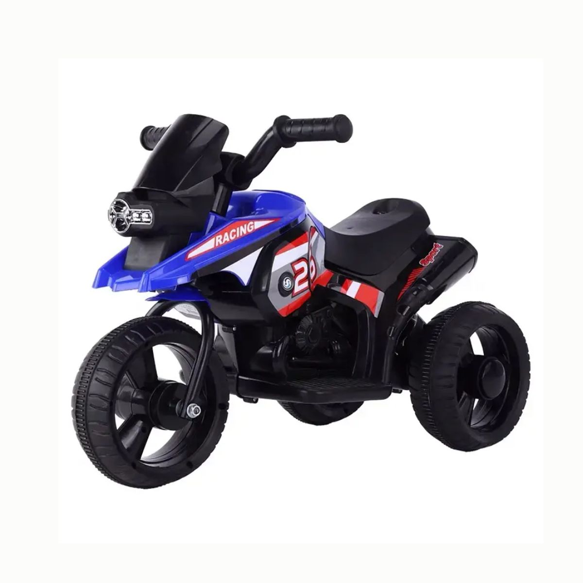 KIDSHOP - Moto Carro Electrico Niños Recargable Montable Trimoto PT604 Azul_.
