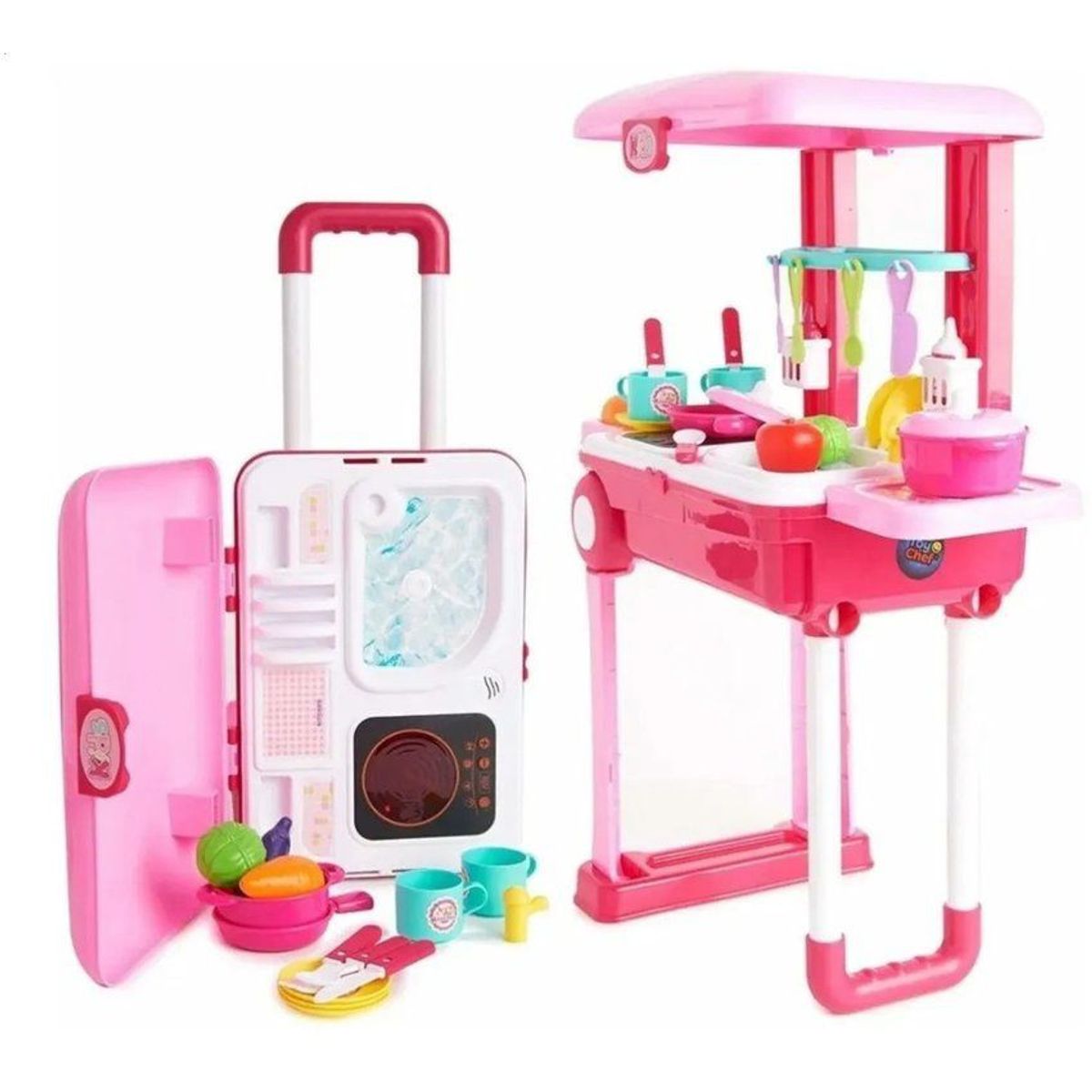 KIDSHOP - Cocina Para Niña Tipo Maleta Con Sonidos