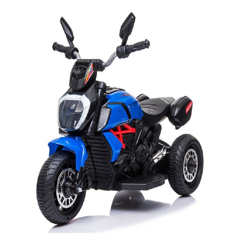 KIDSHOP - Moto Carro Electrica Niño Recargable Luces X-168Y Azul