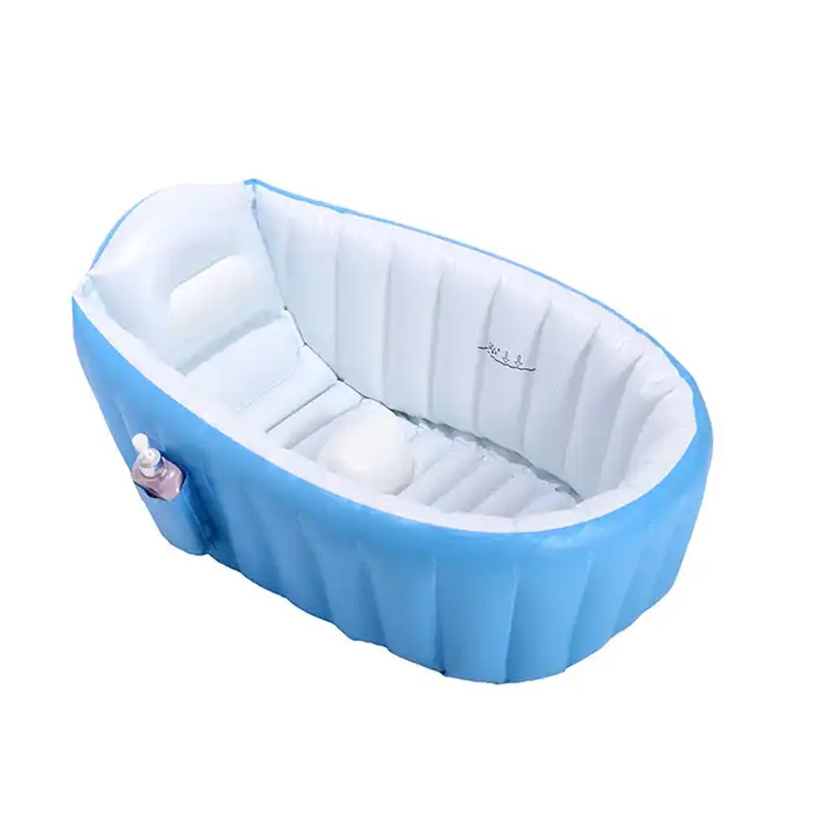 KIDSHOP - Piscina Bañera Tina Inflable Para Bebes 88x58x28 cm Azul