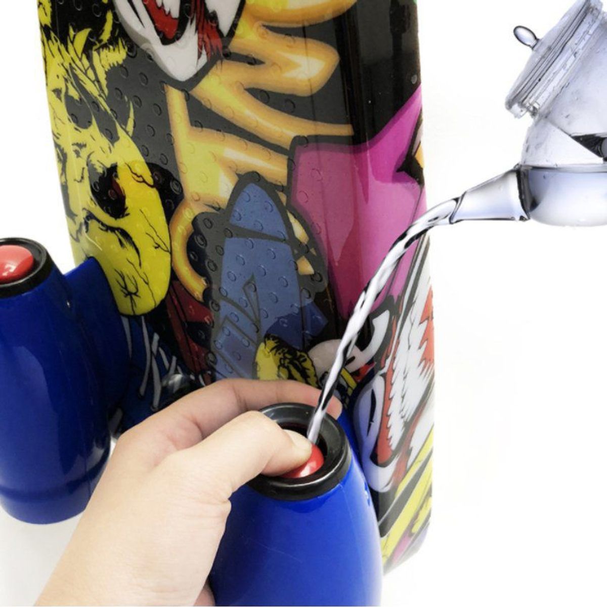 KIDSHOP - Patineta Scooter Vapor Humo Luces Bluetooth Led J003 Rojo