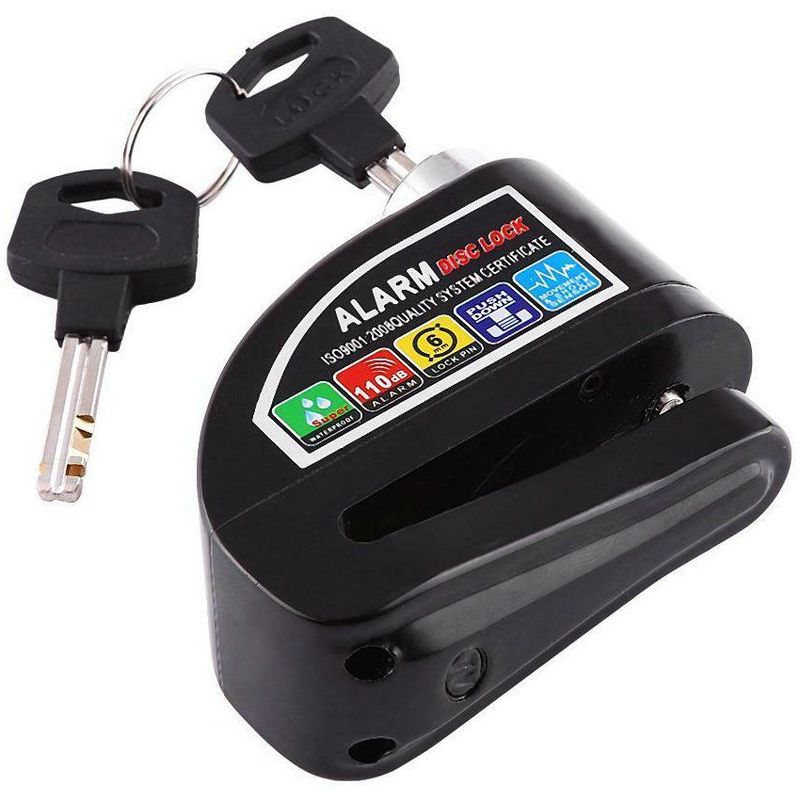 KIDSHOP - Candado moto alarma freno de disco o bicicleta 110db