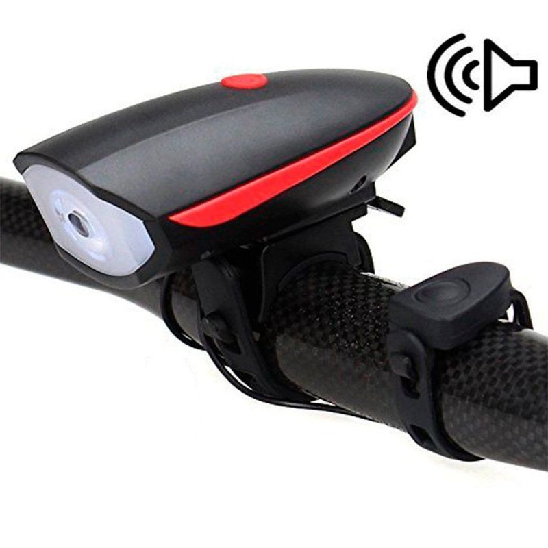 KIDSHOP - Luz led bicicleta t6 + pito recargable 250 lumen ciclismo