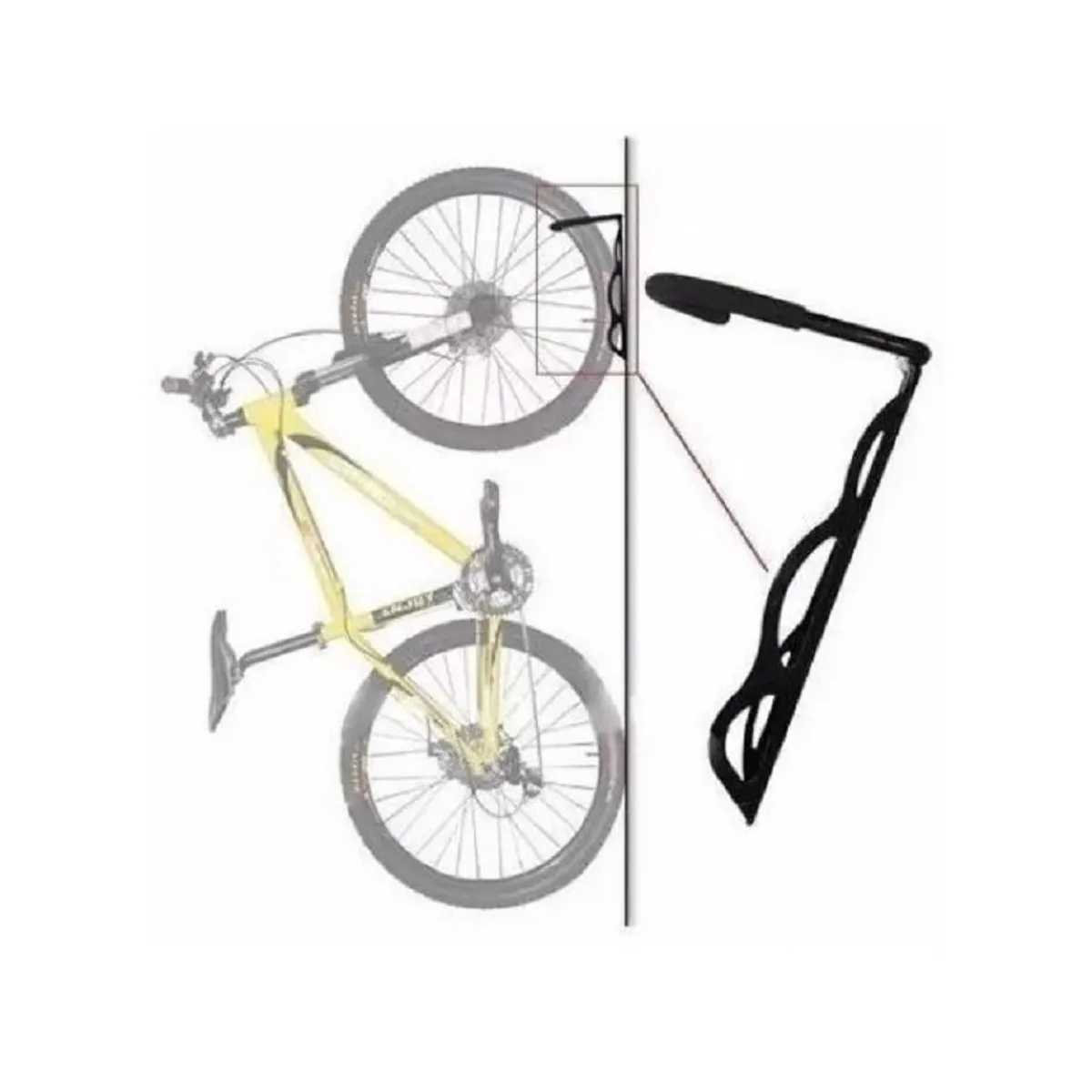 KIDSHOP - Soporte pared bicicleta 30 kg original 2 unidades 15645