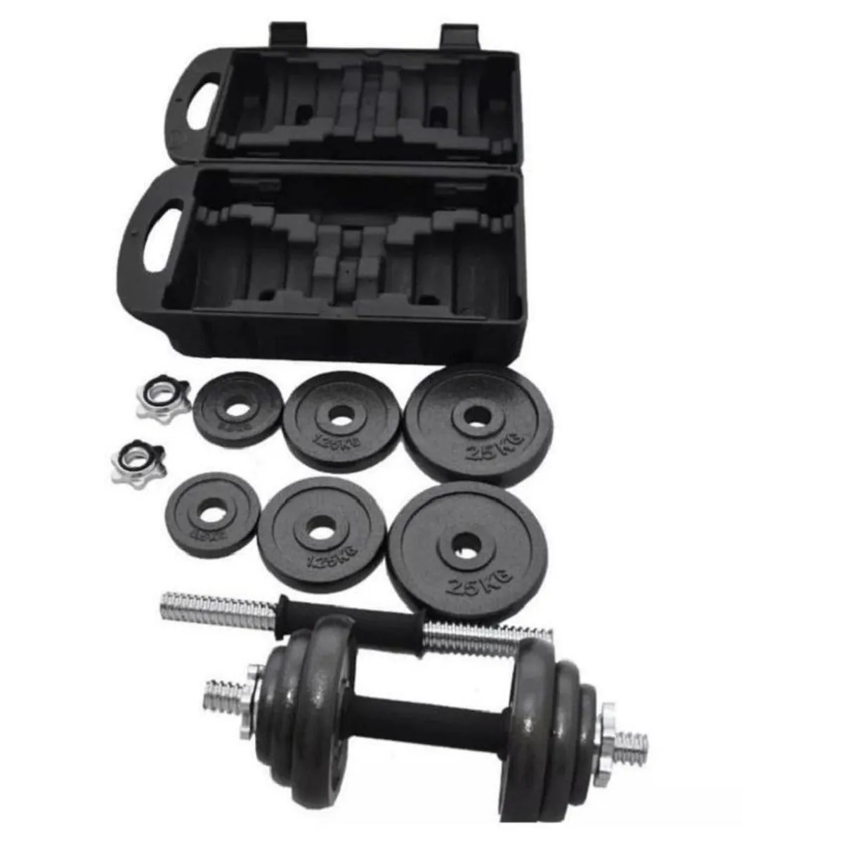 KIDSHOP - Kit pesas mancuernas 40 lb gimnasio portatil + estuche-