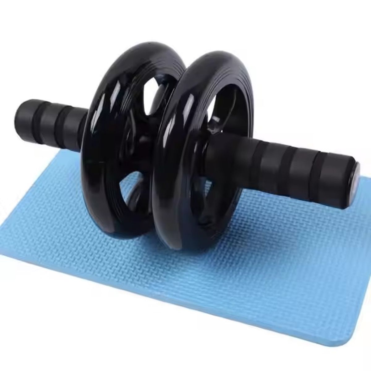 KIDSHOP - Rueda Abdominal Doble Rodillo Goma + Tapete KTG-2