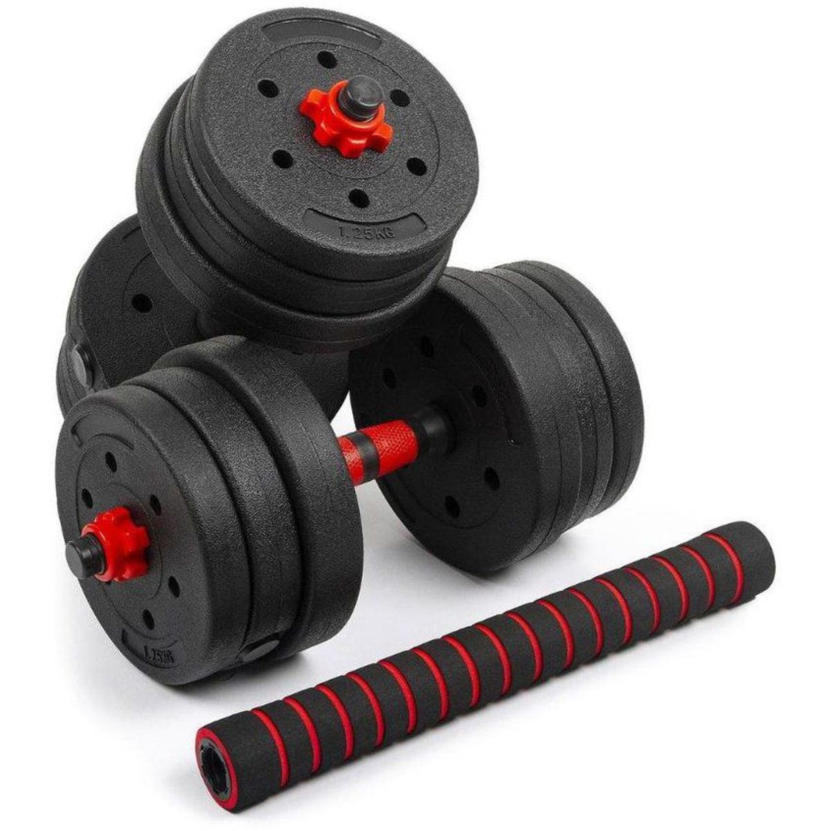 KIDSHOP - Kit mancuernas pesas 20kg 40lb antideslizante termoforradas-