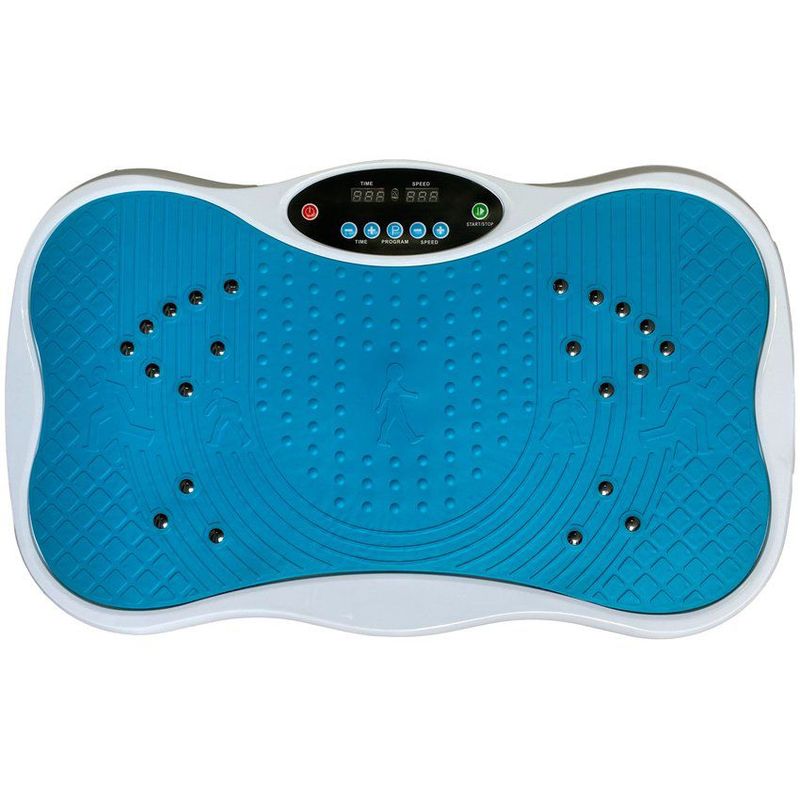 KIDSHOP - Plataforma vibratoria reductora grasa azulblanco.