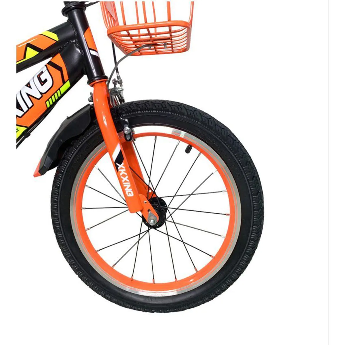 KIDSHOP - Bicicleta Infantil Con Canasta y Pito Rin 12 Rojo_.