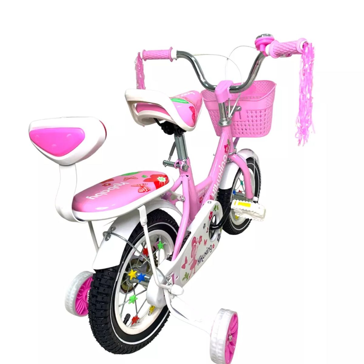 KIDSHOP - Bicicleta Infantil Con Canasta y Pito XKX Rin 20 Rosado