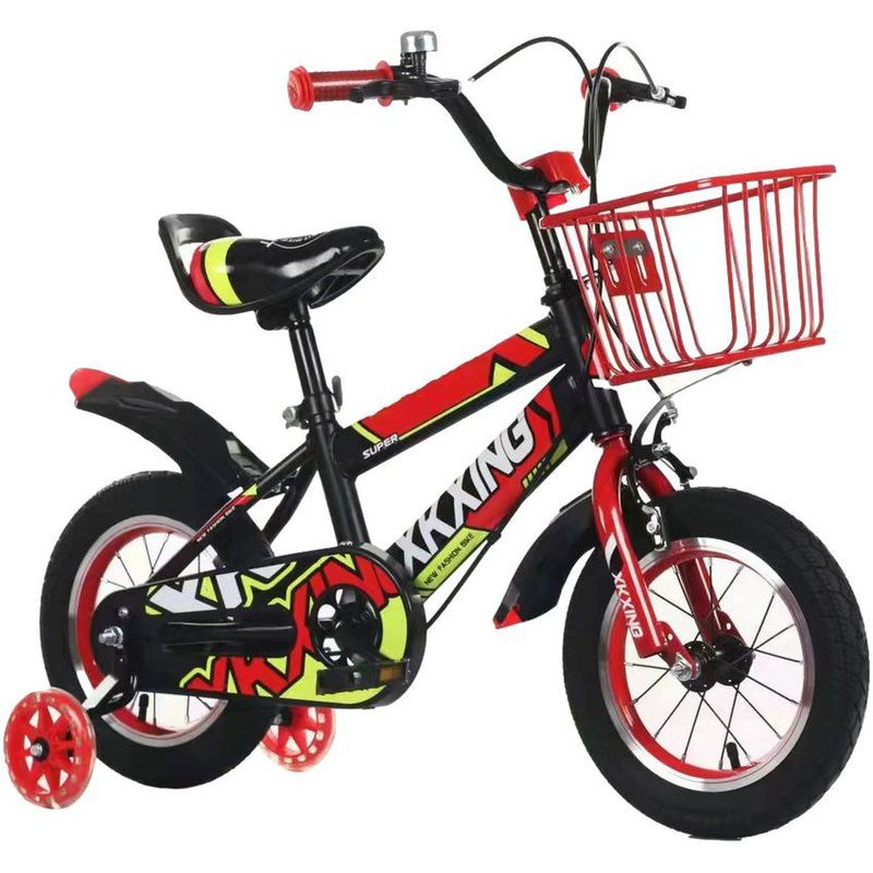 KIDSHOP - Bicicleta Infantil Con Canasta y Pito Rin 16 Roja-