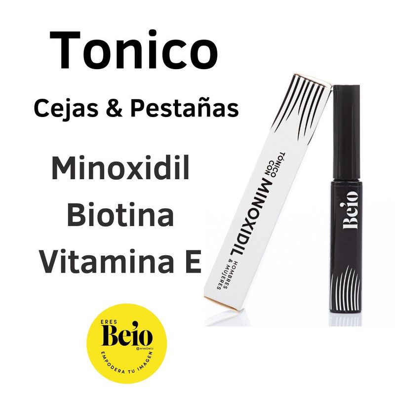 GENERICO - Serum Minoxidil  Biotina  Vitamina E Crecimiento Cejas Y Pestañas Fortalecimiento Beio