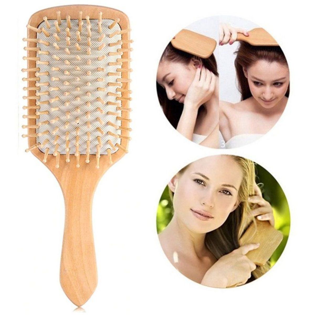 VITTORIA - Cepillo Cabello Peine Madera Peinar Cabello