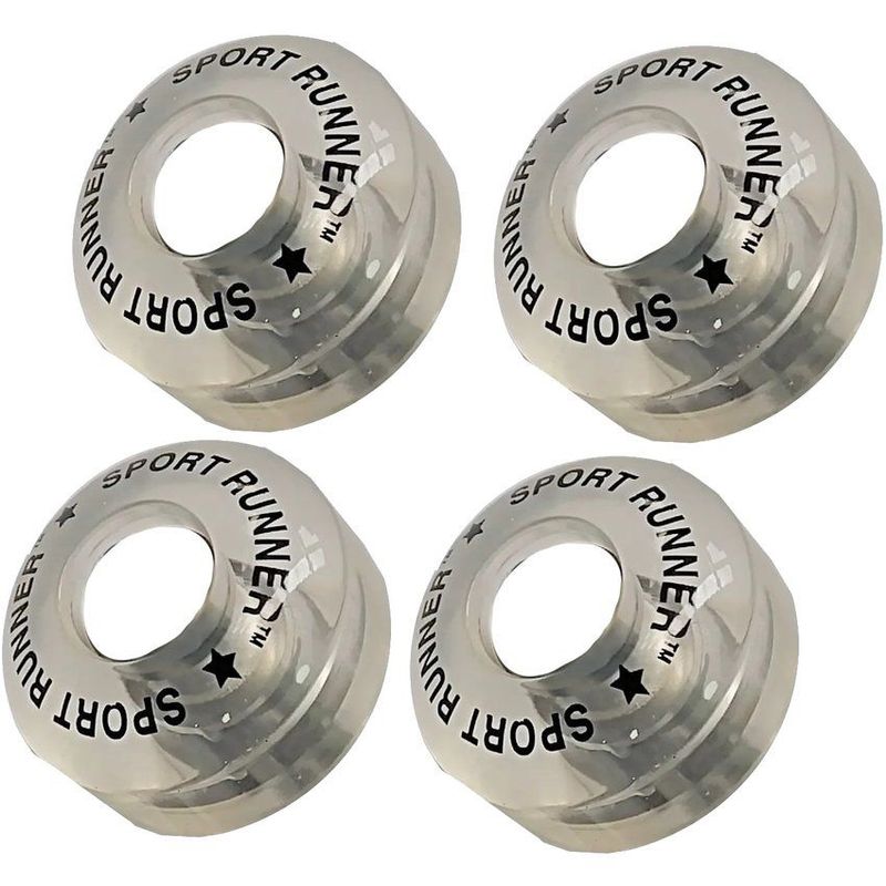 GENERICO - Set x4 ruedas silicona skate llanta 50mm tabla sport runner
