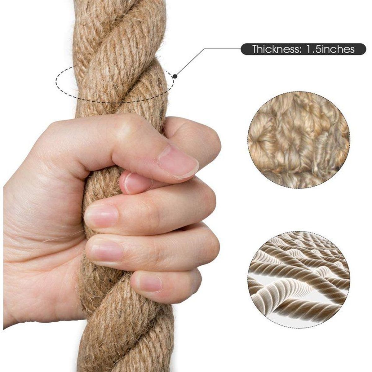 VITTORIA - Cuerda crossfit lazo de batida profesional 8mt x25mm promo