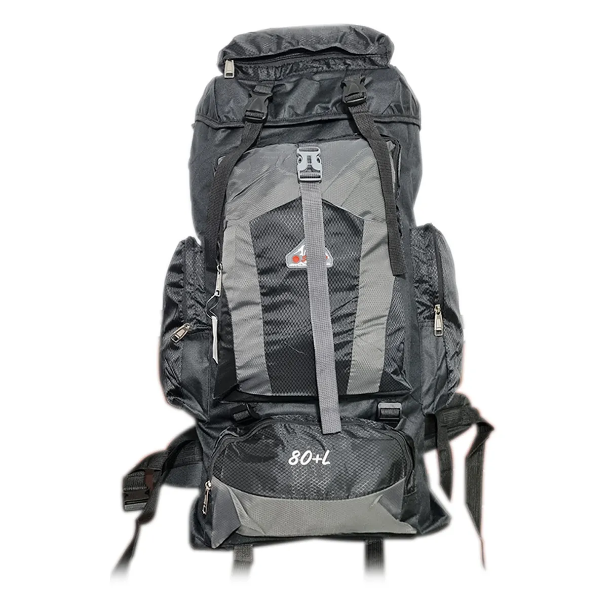 VITTORIA - Morral Camping 70 a 90 litros Maleta Original Sport Negro/gris