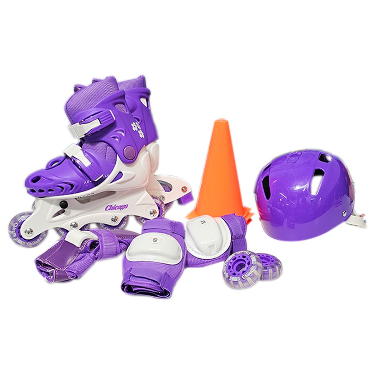 CHICAGO - Patines Chicago Kit Protección Original n Linea Niñas 29-32