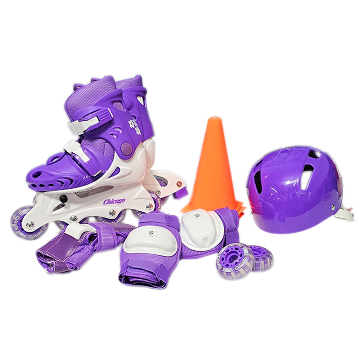 CHICAGO - Patines Chicago Kit Protección Original n Linea Niñas 29-32